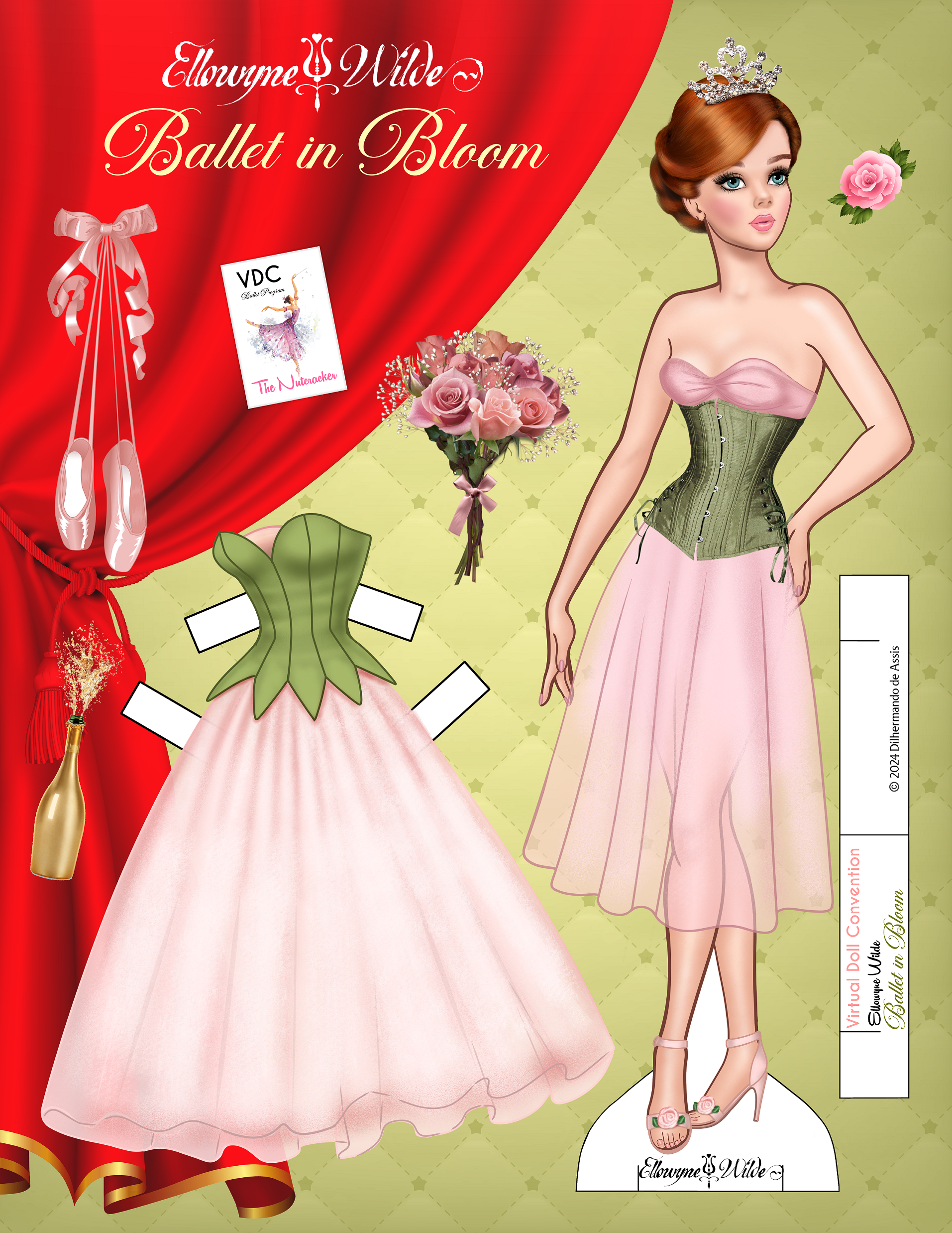 Ellowyne Wilde Paper Doll by Dilhermando de Assis — VDC